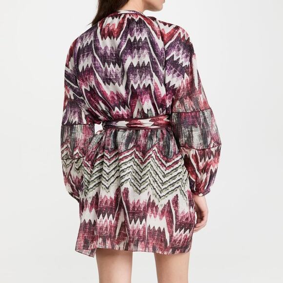 Chufy Pia Blouson Sleeve Minidress Calvi Pink XS - Picture 4 of 14